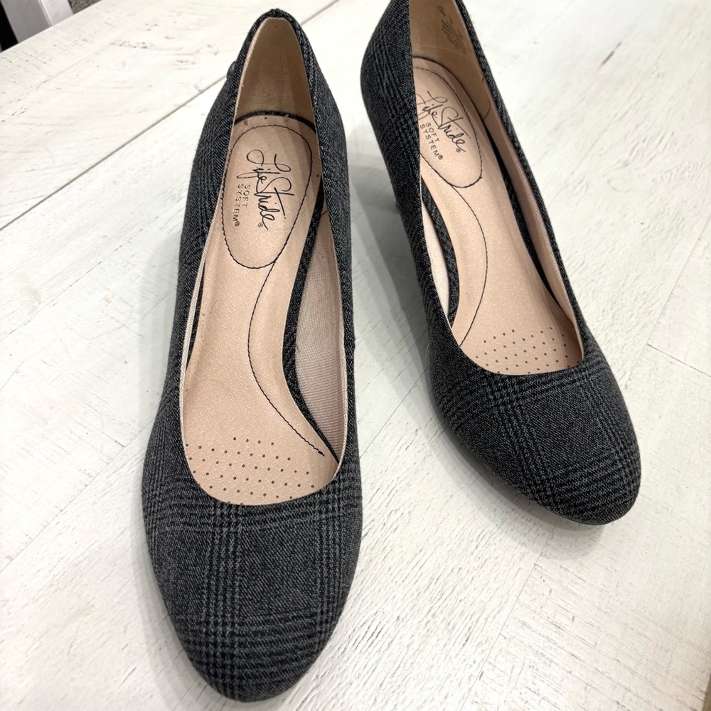 Life Stride Parigi Gray Comfortable Pumps, Size 10 NWOB